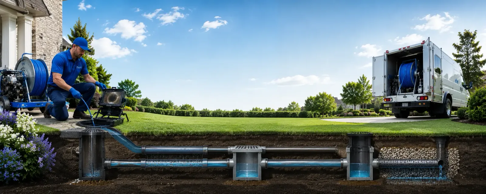 Outdoor drain cleaning information for Lake Park, IA